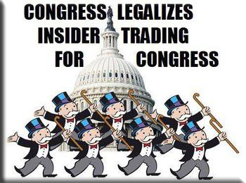 Congress Quickly And Quietly Rolls Back Insider Trading Rules For Itself and President Obama Signed it Into Law.