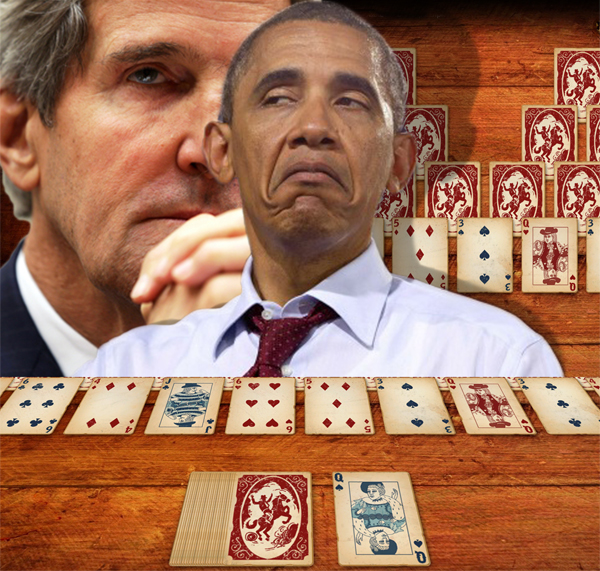 U.S. Government playing Solitaire