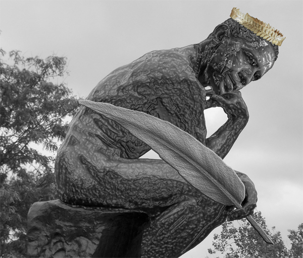 Crowned President Obama Rodin - The Thinker