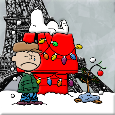 “A Sad Charlie Hebdo (Brown) Christmas in Paris”