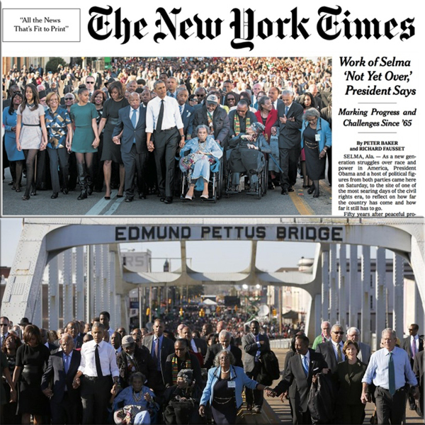 Photo Gate: White House, NYT leave Bushes out of lead photos from Selma march