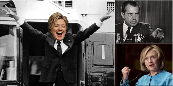 “A twist of history”  Hillary in Nixon's shadow