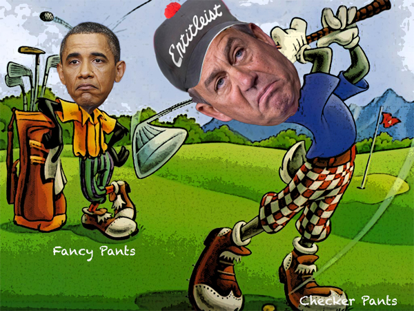 Golfing with John Boehner and Barack Obama
