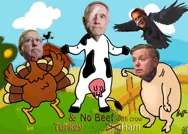 Turkey, graHam and No Beef with crow