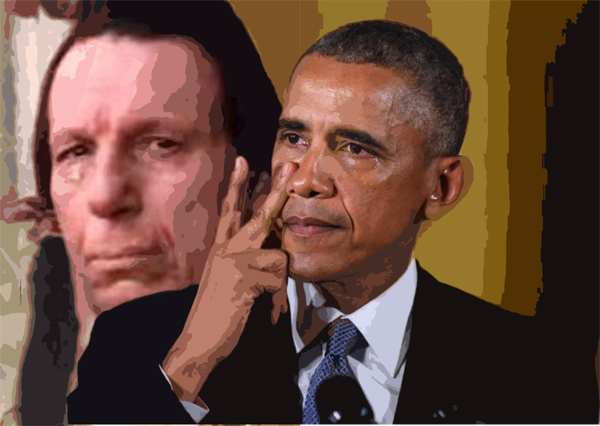 Iron Eyes Cody The Crying Indian (Italian born named Espera Oscar de Corti - American actor 1975) - Iron Eyes Barack Obama The Crying President (Hawaiian born nicknamed Barry Obama - American predident 2016) - While announcing his new executive actions on guns: In a 33-Minute Speech on Guns, Obama Refers to Himself 76 Times