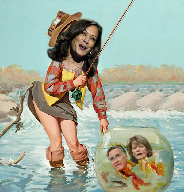 Kamala Harris Goes Fishing For Republicans In Name Only - Catches a Couple of Goldfish: Democrats’ Second Failed Impeachment Was An Attempt To Divide The Right