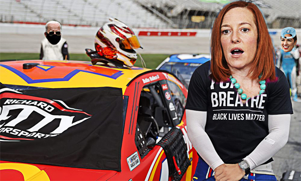  White House Press Secretary Jen Psaki's Neanderthal Democrat View of the “White Man Stereotype”: Jen Psaki says Biden administration is trying to get conservative white men to take the vaccine by running ads during Deadliest Catch, NASCAR and on Country Music TV