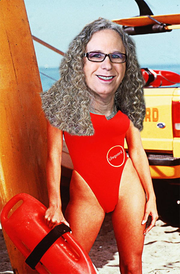 Biden's Rachel Levine Assistant Health Secretary In Iconic Red Suit: Los Angeles Lifeguard Made $392,000 in 2020 Thanks To Public Sector Union Policies