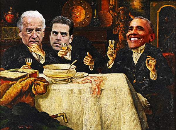 THREE MEN DINING: BIDEN ADMINISTRATION EXCLUSIVE Hunter Biden addressed his white lawyer as “N***A” multiple times, used phrases like “True Dat N***A” and bantered “I Only Love You Because You're Black”, in shocking texts unearthed days after Joe's emotional Tulsa speech decrying racism