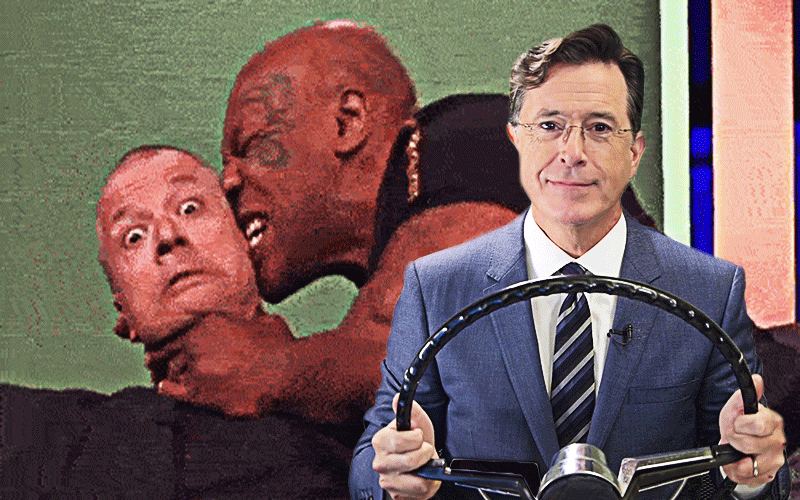Mike Tyson Gives Late Night “Bitter Comedian” Stephen Colbert A Little Ear “Hep-Me” “Biting” Comedy Of His Own