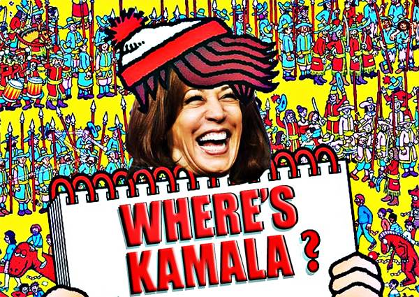 Where's Kamala “The Giggle Queen”?