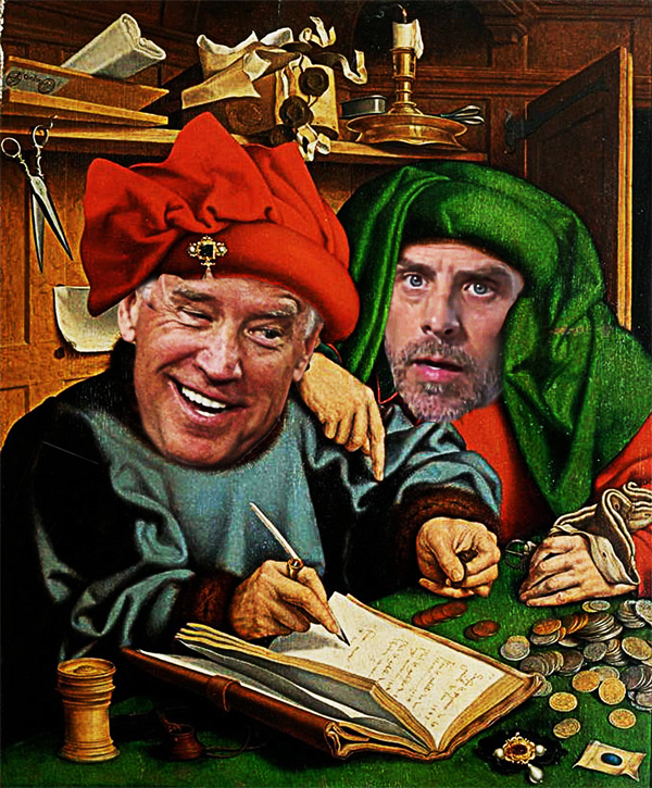 Joe and Hunter Biden, Two Government Merchants Counting The Money and Sharing Bank Accounts from China, Ukraine and Art Sales