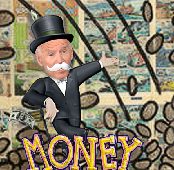 Joe Biden Rich Uncle Sugar (U.S.) Pennybags: Biden Mocked For Bragging U.S. Pays Bills On Time By Increasing Debt