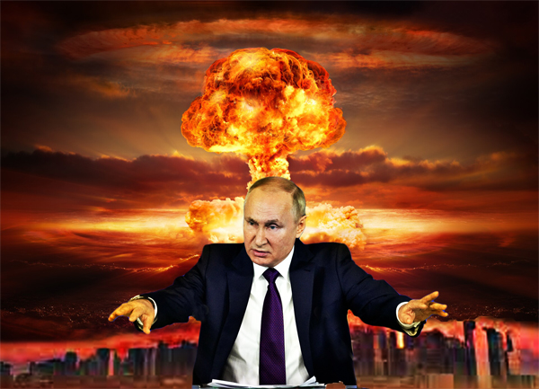 Vladimir Putin's spokesman says Kremlin will only use nukes if nation's existence is threatened