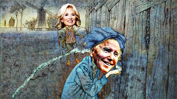 Joe and Jill Biden Dutch Boy Plug The Dyke