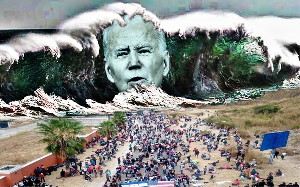 Biden's Tidal Wave of Illegals Ending Title 42, And United States Is Their Beachfront Property