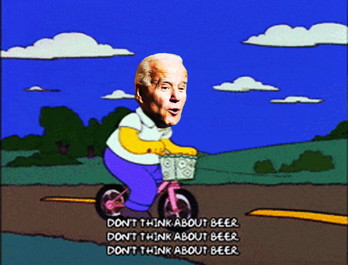 President Biden, Bicycling Beer Run