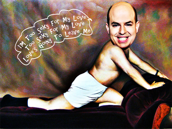 Brian Stelter Stands In For George Costanza Pose
