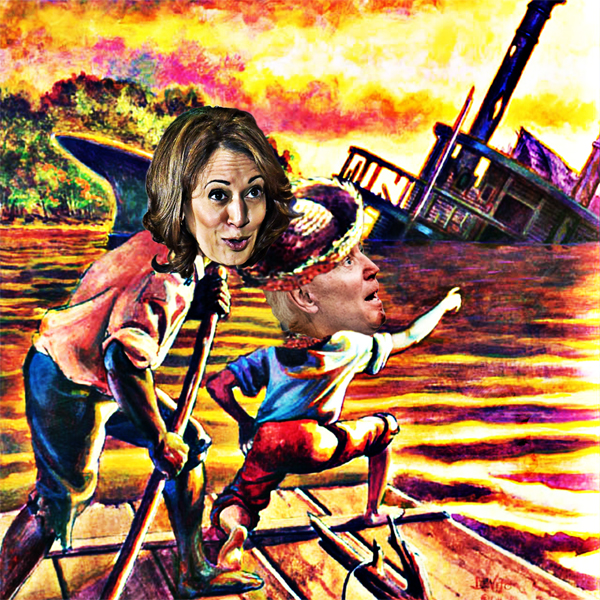 Joe Biden, Kamala Harris Discovery On The Mississippi River Huckleberry Finn Moment