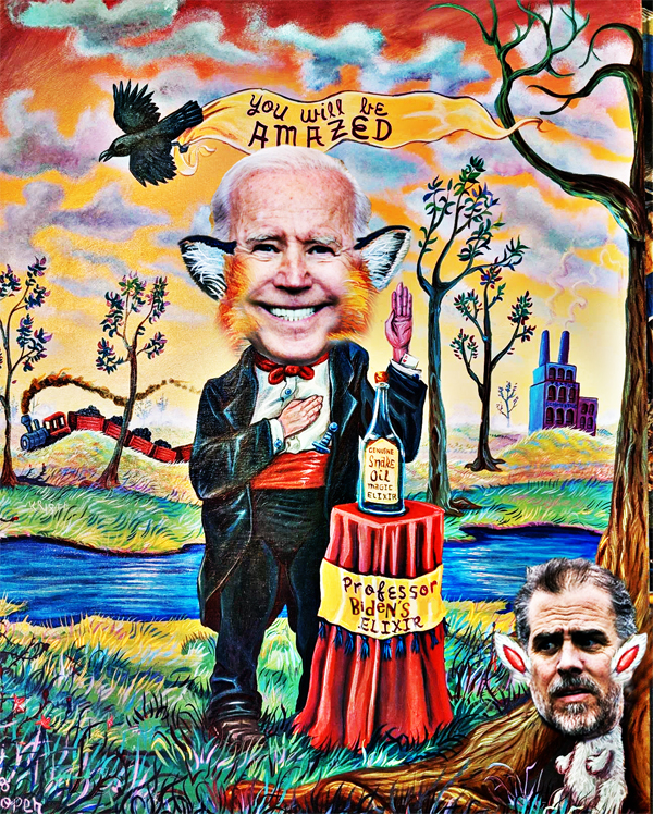 Biden's Slick Oil Salesman Elixir