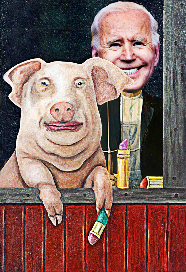 Biden Demands Clean Lipstick For His Spending Pig