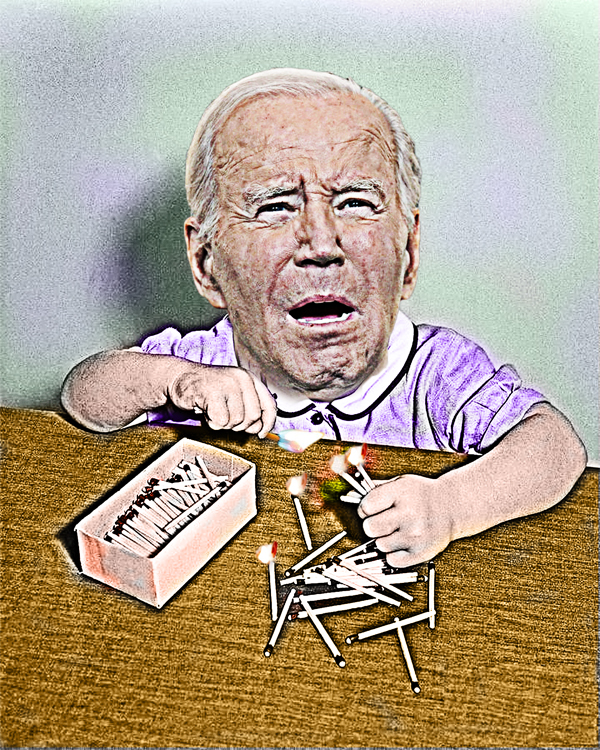 >Biden, Like A Little Boy Playing With Matches