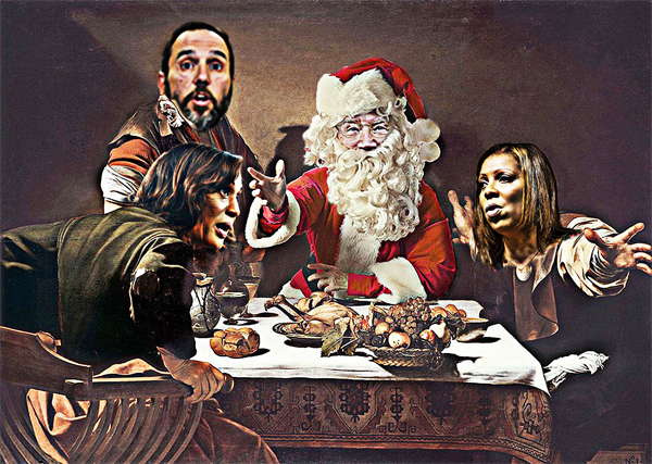 Biden Santa's Naughty List - The Supper At White House