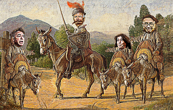 Donkey Joe Quixote and The Three Joequixoteos