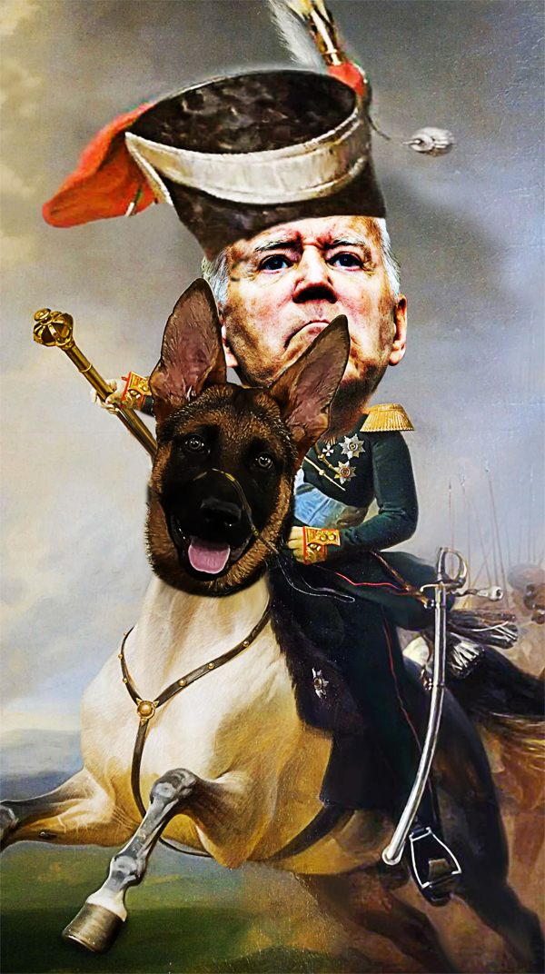 Biden With Dog Major Lying Dog-Faced Pony Soldier