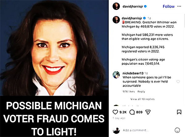 MICHIGAN VOTER FRAUD