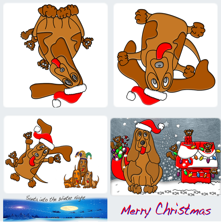 “Santa squirrels Christmas Card”