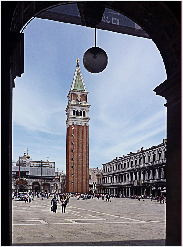 Shadow Bell Tower in Venice