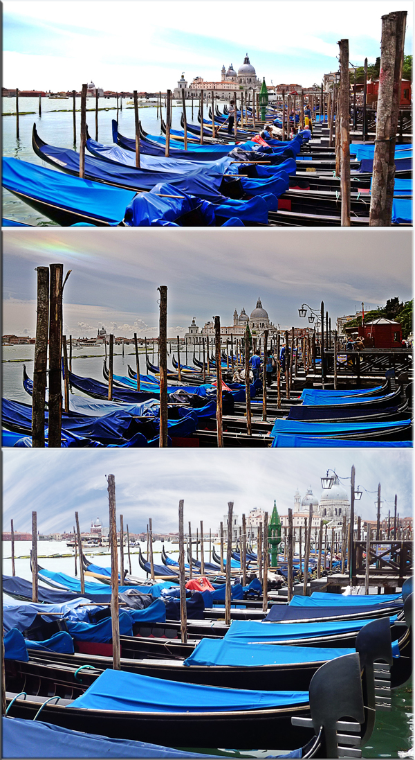HDR Effect - Blue Boats of Venice