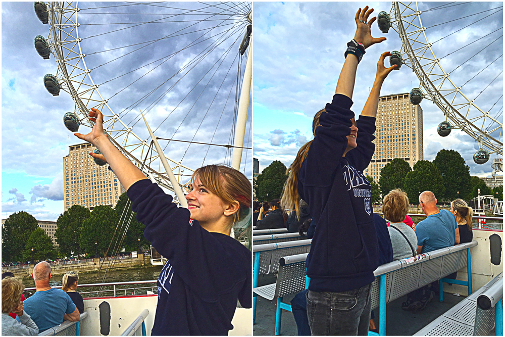 Holding the London eyes - composite