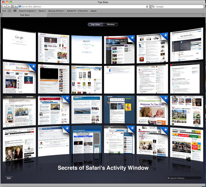 Secrets of Safari's Activity window