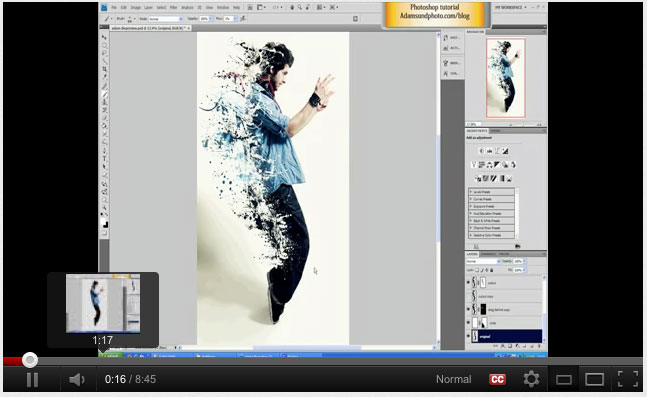 Photoshop Tutorial on Dispersion Effect