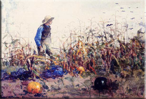 Among the Vegetables (Boy in a Cornfield) (1883)
