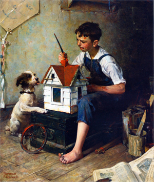 Painting The Little House (1921)