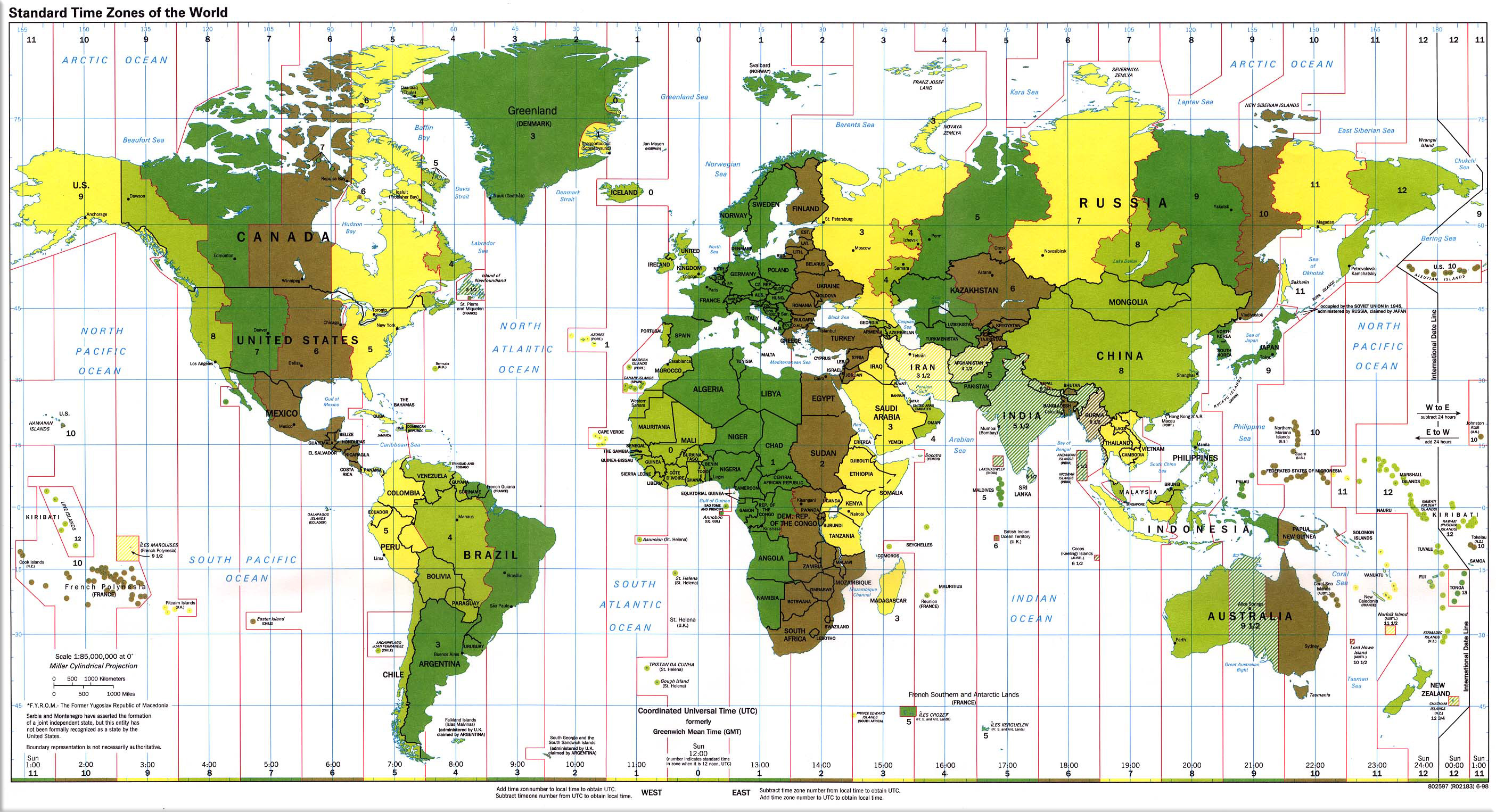 Map of the World Time Zones, credit Mihalko-family