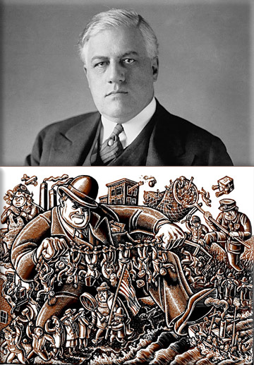 The Palmer Raids were attempts by the United States Department of Justice to arrest and deport radical leftists, especially anarchists, from the United States