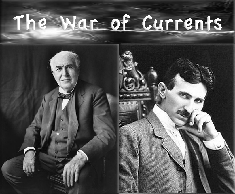 War of Currents era (War of the Currents or Battle of Currents) in the late 1880s, George Westinghouse and Thomas Edison became adversaries due to Edison's promotion of direct current (DC) for electric power distribution over alternating current (AC) advocated by several European companies[1] and Westinghouse Electric based in Pittsburgh, Pennsylvania