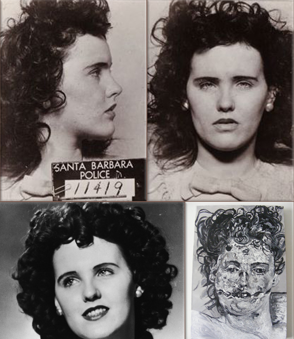 Elizabeth Short 'Black Dahlia' - Arrest photo from 1943 for underage drinking; Elizabeth Short Model; 'the Black Dahlia', © Deviantart