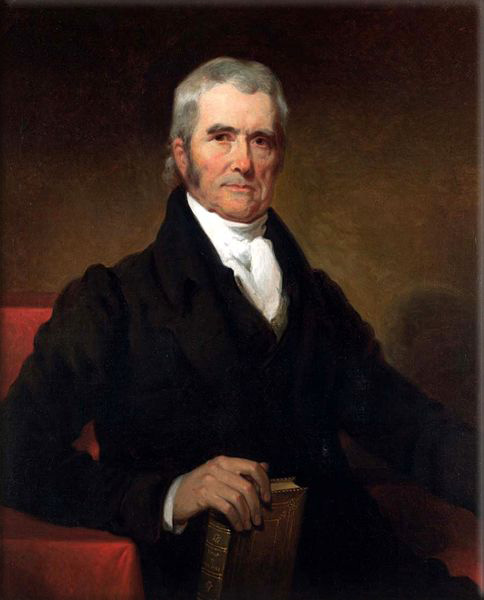 John Marshall (September 24, 1755 – July 6, 1835) was the Chief Justice of the United States (1801–1835) whose court opinions helped lay the basis for American constitutional law and made the Supreme Court of the United States a coequal branch of government along with the legislative and executive branches