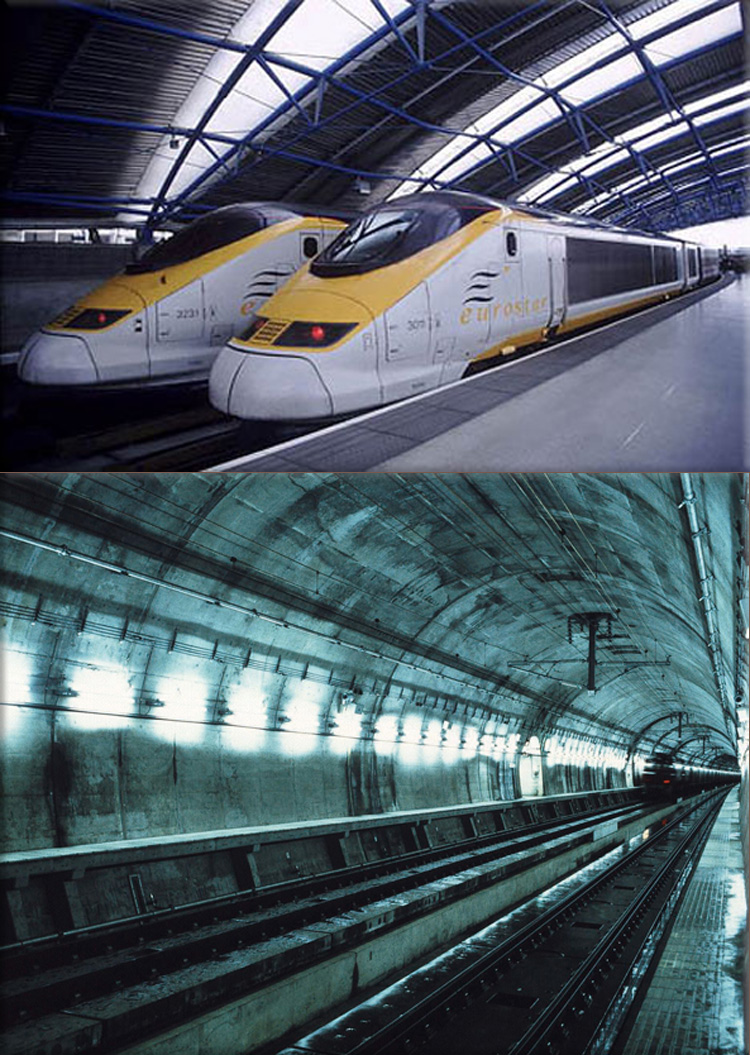 Seikan Tunnel: the world's longest sub-aqueous tunnel (53.85 km) between the Japanese islands of Honshū and Hokkaidō