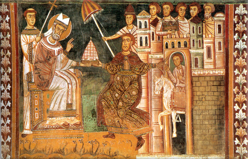 Sylvester I and the Emperor Constantine