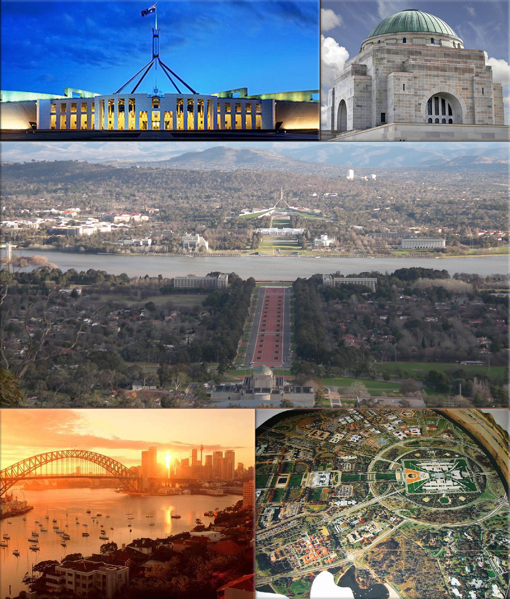 Canberra was selected for the location of the Australia's capital in 1908 as a compromise between rivals Sydney and Melbourne, Australia's two largest cities