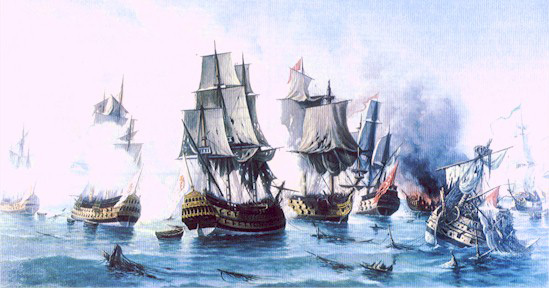 Battle of Diu: A naval battle (The Portuguese victory was critical - Mamluks and Arabs retreated, easing the Portuguese strategy of controlling the Indian Ocean to route trade down the Cape of Good Hope, circumventing the traditional spice route controlled by the Arabs and the Venetians through the Red Sea and Persian Gulf)