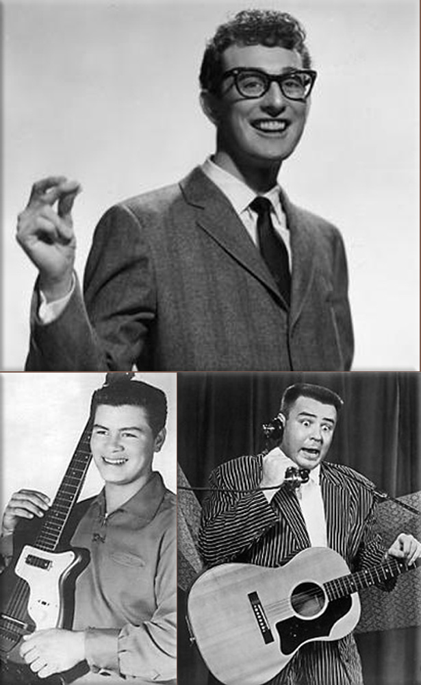 The Day the Music Died: A plane crash near Clear Lake, Iowa kills Buddy Holly, Ritchie Valens, The Big Bopper, and pilot Roger Peterson