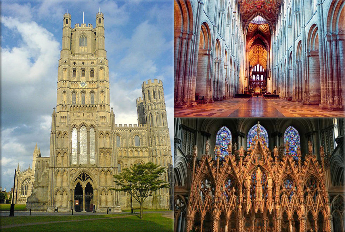 Ely Cathedral (The Cathedral Church of the Holy and Undivided Trinity of Ely) is the principal church of the Diocese of Ely, in Cambridgeshire, England, and is the seat of the Bishop of Ely and a suffragan bishop, the Bishop of Huntingdon