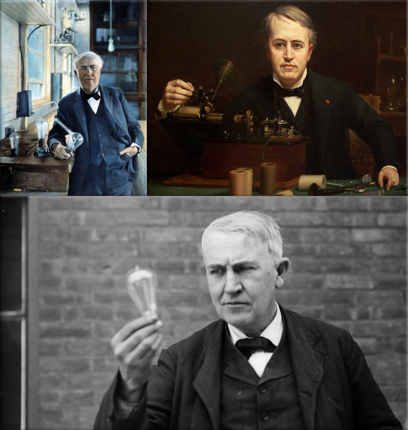 Thomas Edison - Edison effect (Thermionic emission is the heat-induced flow of charge carriers from a surface or over a potential-energy barrier)